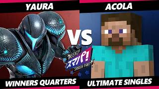 Sumapa 232 - Yaura (Dark Samus) Vs. Acola (Steve) Smash Ultimate - SSBU