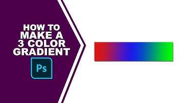 How to make a 3 color gradient in Photoshop