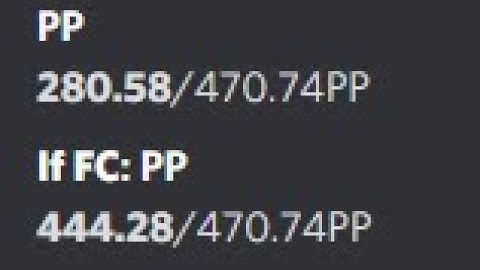 Another 400pp nomod choke :v