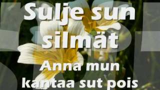Video thumbnail of "Uniklubi - Kukka - Lyrics"
