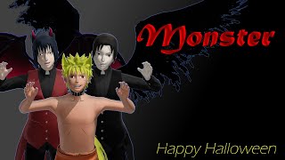 [MMD Naruto] Monster - HAPPY HALLOWEEN- (Motion DL)