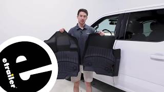 etrailer | Installing the WeatherTech Front Auto Floor Mats on your 2021 Ford F-150