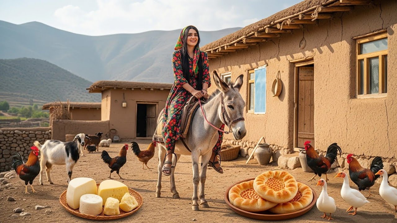 Village Life In Iran: Amazing Cooking & Donkey Riding & Tandoori Bread