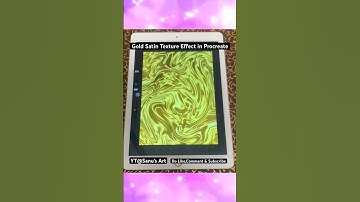 Gold Satin Texture Effect in Procreate #shorts