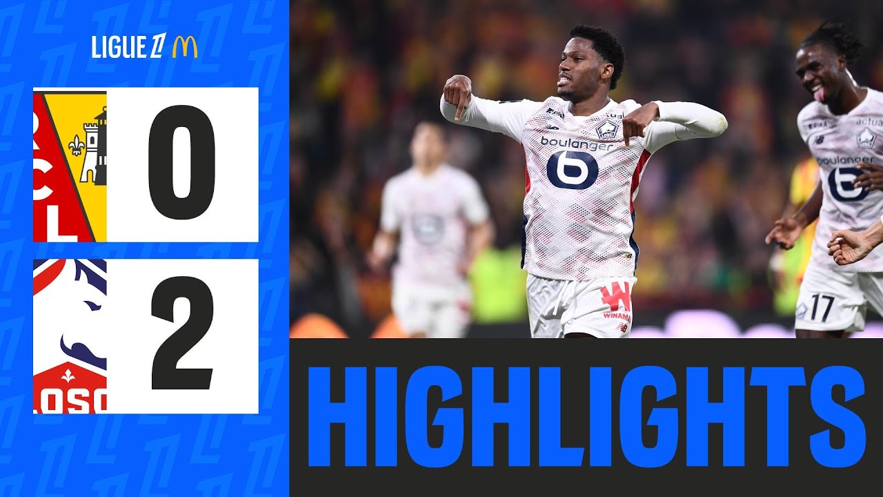 Lens 0–2 Lille highlights