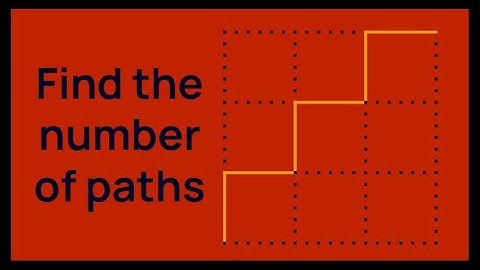 Basic Path Counting Puzzle - Find the Number of Paths - Combinatorics Puzzle