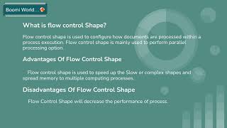 Dell Boomi Tutorial Day-32|Flow Control Shape| How to configure flow control shape|Boomi World