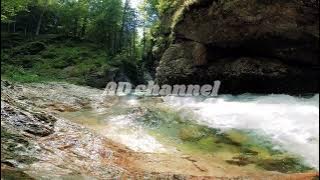 3 menit suara air sungai mengalir jernih