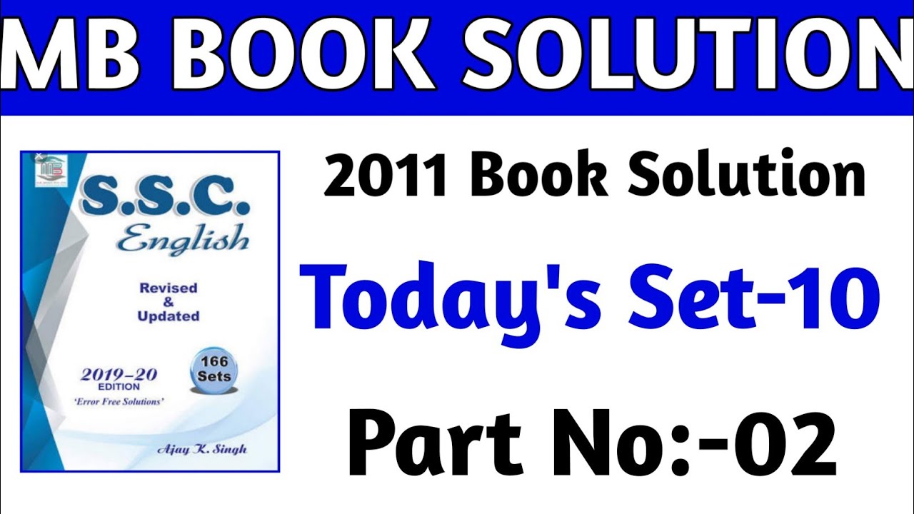 MB BOOK 2011 SOLUTION SET10(Part2) MB BOOK SOLUTION 2011 FULL