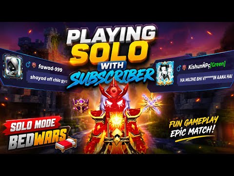 Bedwars Solo with Subscribers [Hindi Gameplay] #blockmango 