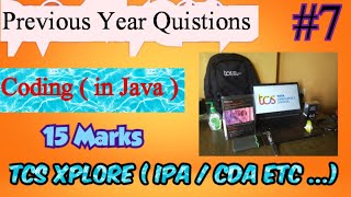 TCS Xplore 2023 - Hands on practice problem IPA (previous year) Problem 7 #tcs #tcsdigital #tcsion