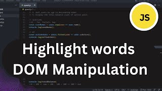 Highlight words  Dom Manipulation  JavaScript Interview Questions #part11 || Hindi || Coding Scenes