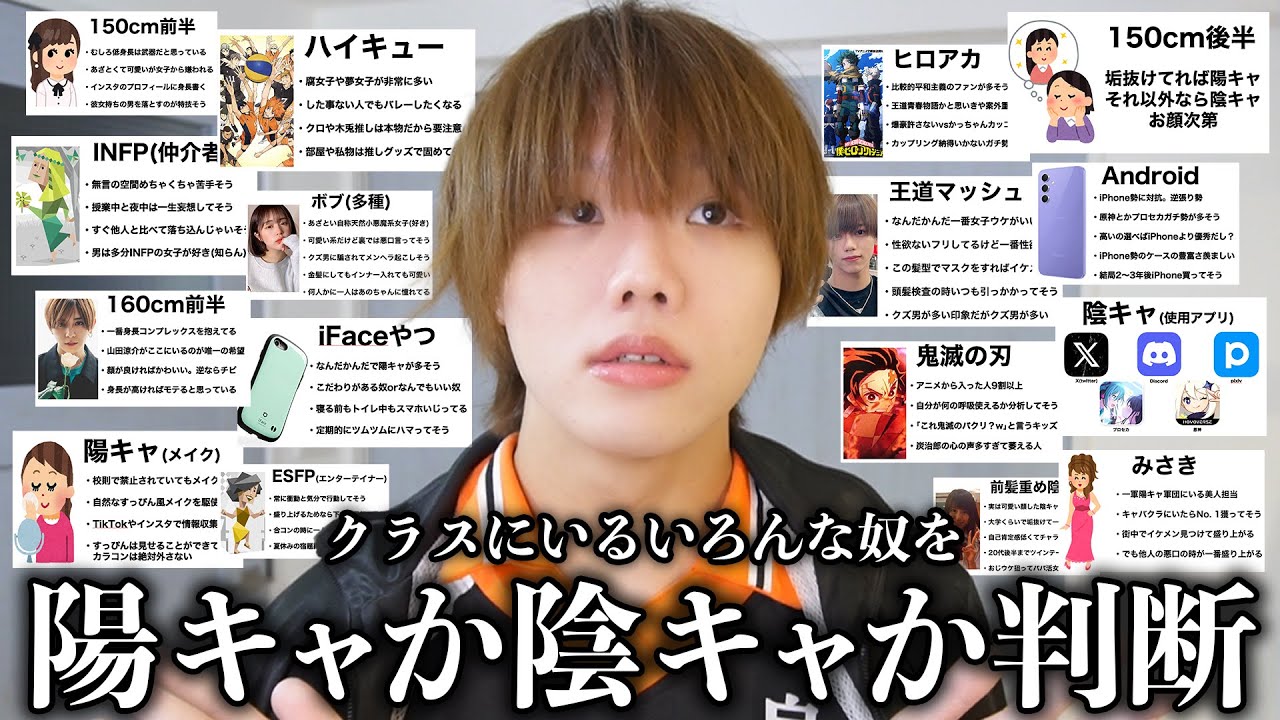 いろんな奴を陽キャと陰キャに分けるド偏見プレゼンがおもしろすぎるww【総集編】