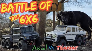 Axial UMG 6x6 vs Traxxas TRX6. Which one is the best 6x6 Fun on the trail and ICE at Crawler County
