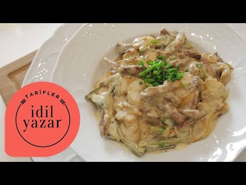 Video: Mantarlı Stroganof Domuz Eti