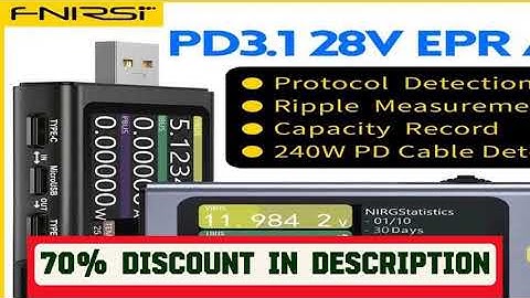 A must-have product! FNB58 USB Tester Voltmeter Ammeter TYPE-C Fast Charge Detection Trigger Capac