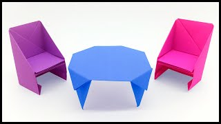 Оригами стол из бумаги  👍Origami paper table