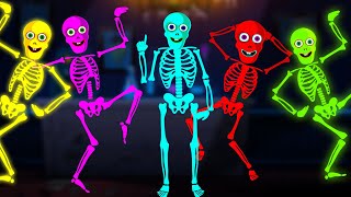 Wheels On The Bus With Five Skeletons + More Spooky Scary Skeletons Songs