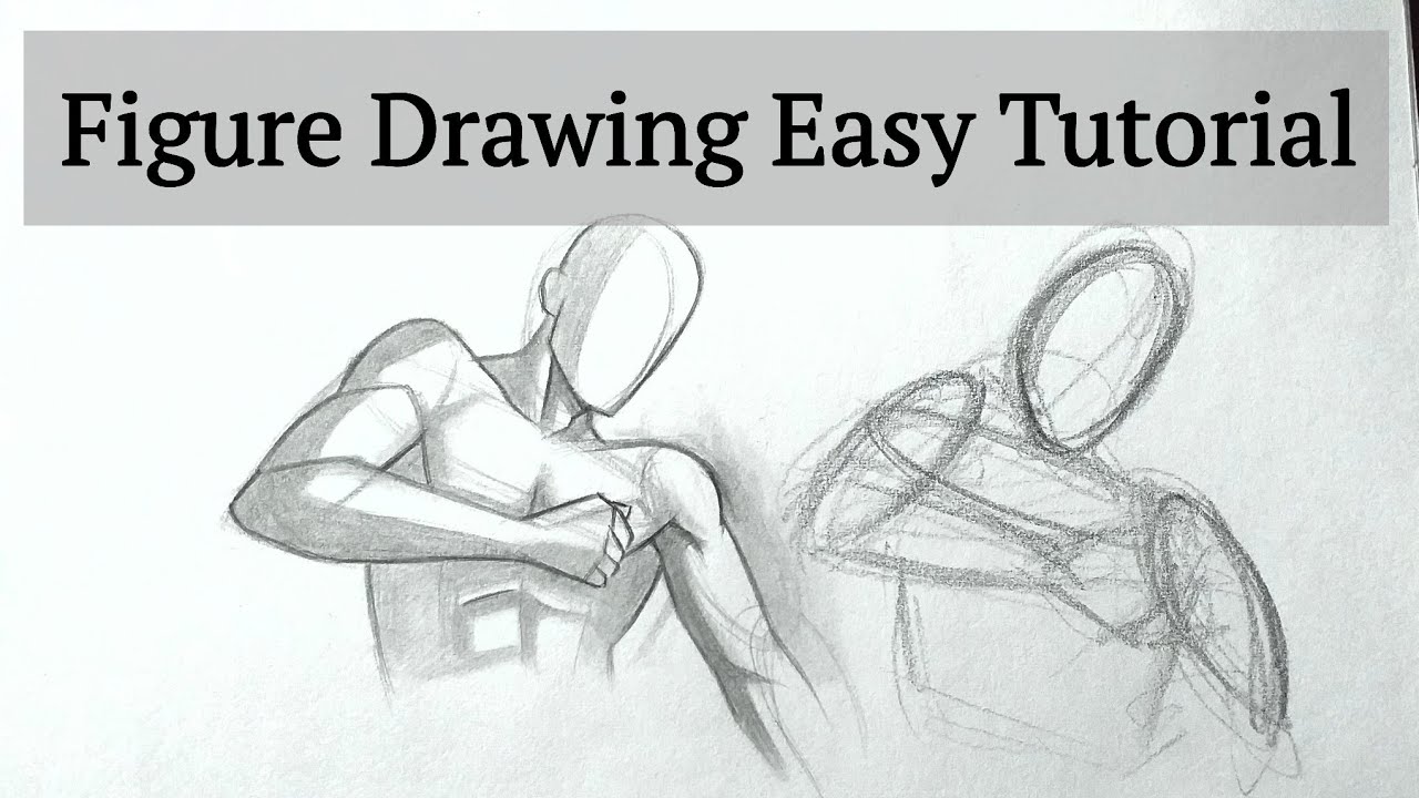 How to draw human figure drawing for Beginners| drawing lessons ...