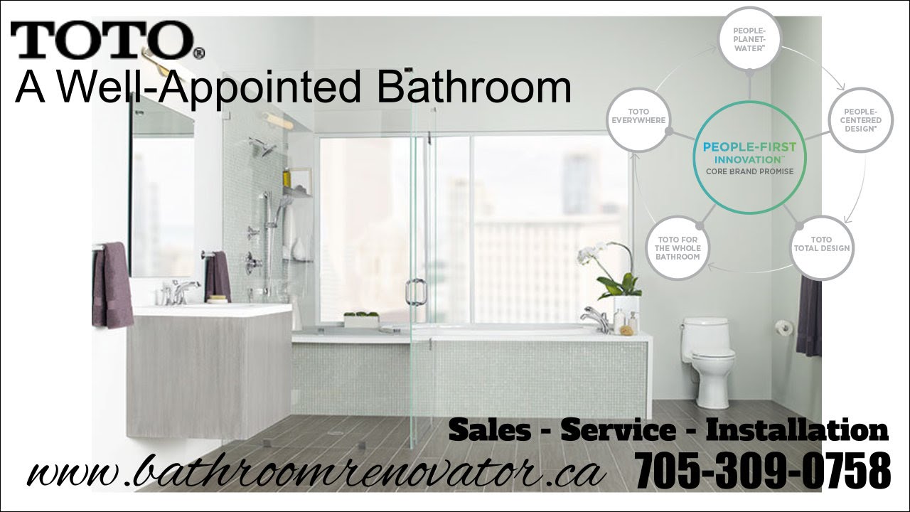 Toto Toilet sales, service installation the Bathroom Renovator Barrie