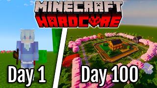 I Survived 100 Days in Superflat in HARDCORE Minecraft