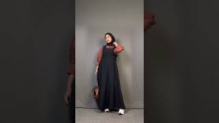 MIX AND MATCH OVERAL DRESS BISA JADI 2 STYLE #shorts #shopeehaul
