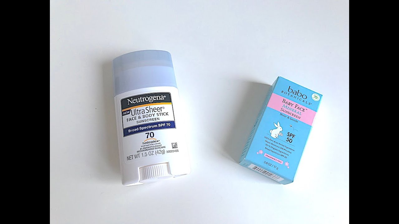 IHERB: Babo Botanicals & Neutrogena Солнцезащитные крема в виде стика - Видео обзор