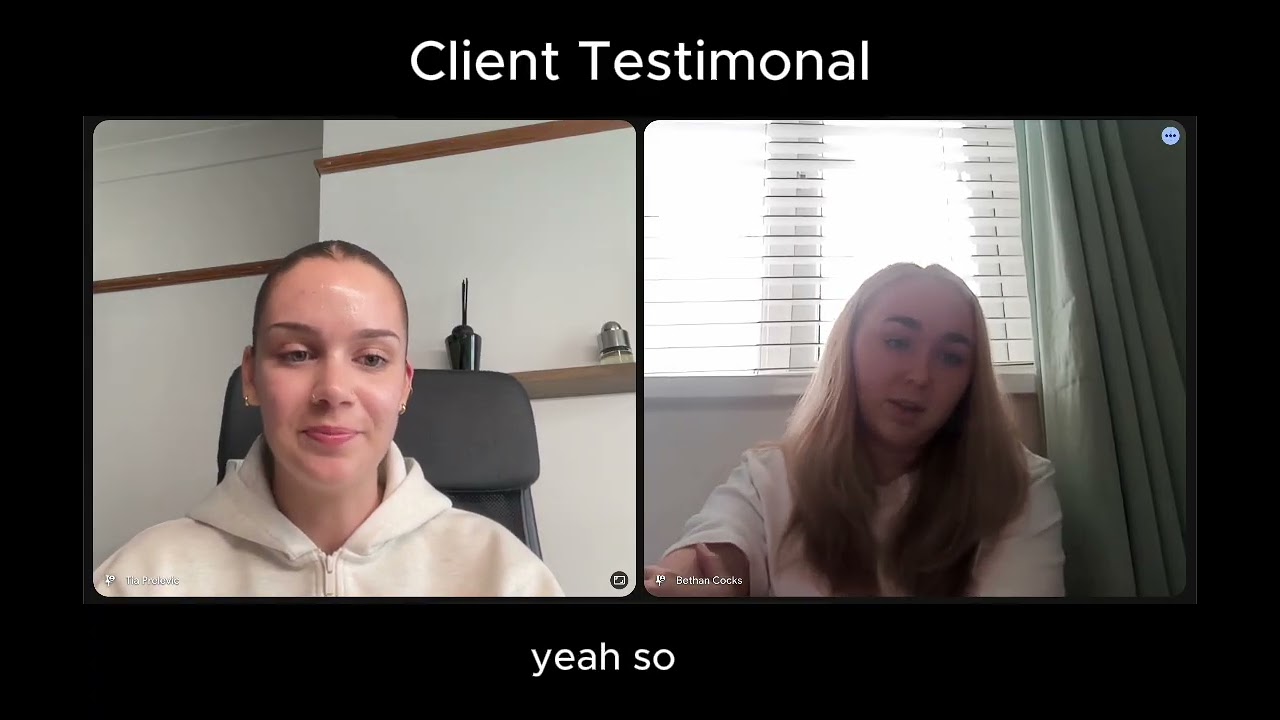 Testimonial from Bethan