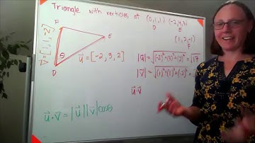 Vectors: finding the angle of a triangle given vertices