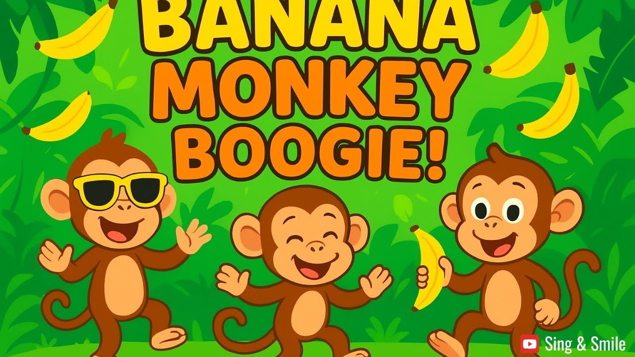 Banana Monkey Boogie! 🐒🍌 | Fun Jungle Dance Song for Kids - YouTube