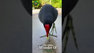 The Bird That Walks on Water Plants Common Moorhen Secrets#wildlife #animals #shorts