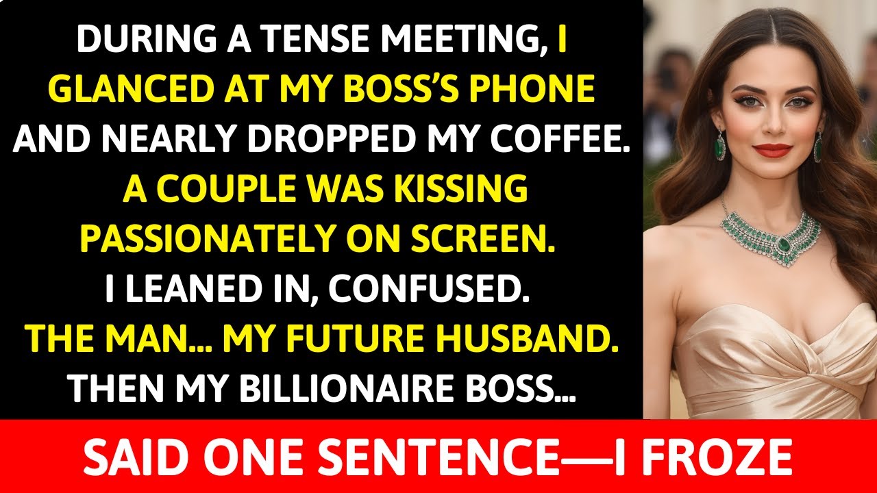 I Glanced at My Billionaire Boss’s Phone During Meeting And Found My Future Husband Kissing..I Froze