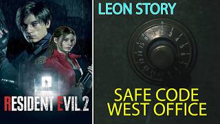 Safe Code || Location || West Office || Resident Evil 2 Remake || All Collectibles || Leon Story