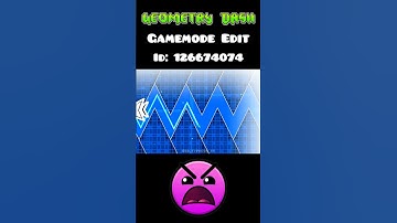 Gamemode Edit in Geometry Dash 💀? #geometrydash #shorts #robtop #gd