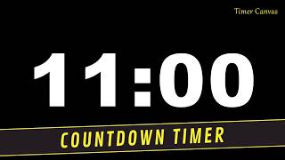 ⏳ 11-Minute Silent Countdown Timer | Cuckoo Alarm & Black Screen