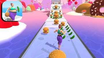 Fat 2 Fit Gameplay Walkthrough All Levels iOS, Android Mobile Game Body Run 3D New Level TGDDEFZ