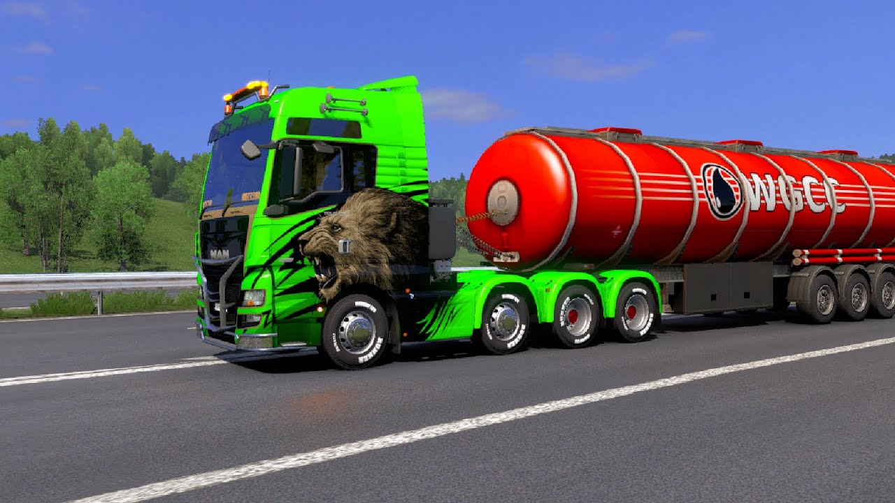 Truk MAN TGX euro 6 XXL mobil tangki minyak