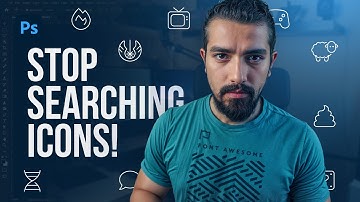 STOP MET HET ZOEKEN VAN PICTOGRAMMEN voor PHOTOSHOP! Lettertype Awesome in desktop-apps