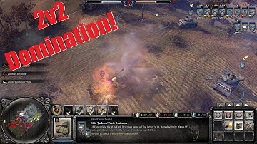 Company of Heroes 2 Gameplay - 2v2 Rails and Metal