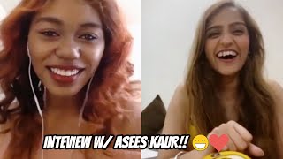 CATCHING UP W/ASEES KAUR VIA ZOOM | INTERVIEW
