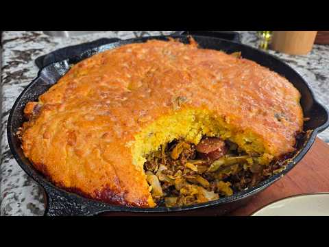I Turned Dirty Cabbage Into a Cornbread Skillet Dinner