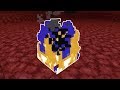 i found the RARE BLUE AND YELLOW Fire in Minecraft