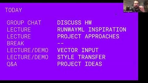 SSHH Spring 2020 Runway Class: Week 2 (Project Inspiration, Vector inputs, Style Transfer)