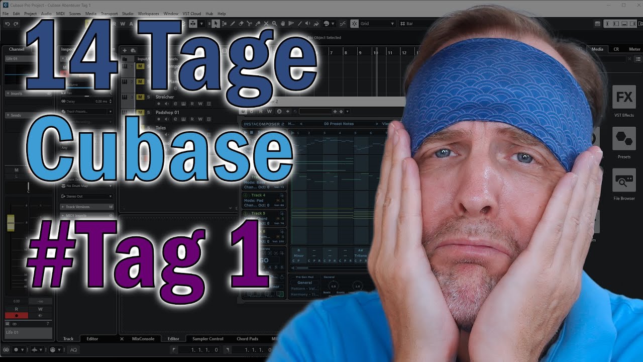14 Tage Cubase -- Mein erster Tag - YouTube