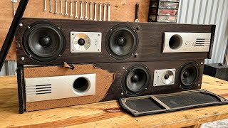 Restoration And Re Gluing The NRS 3 Way Speaker // Re Glue The Peeling Speaker Box