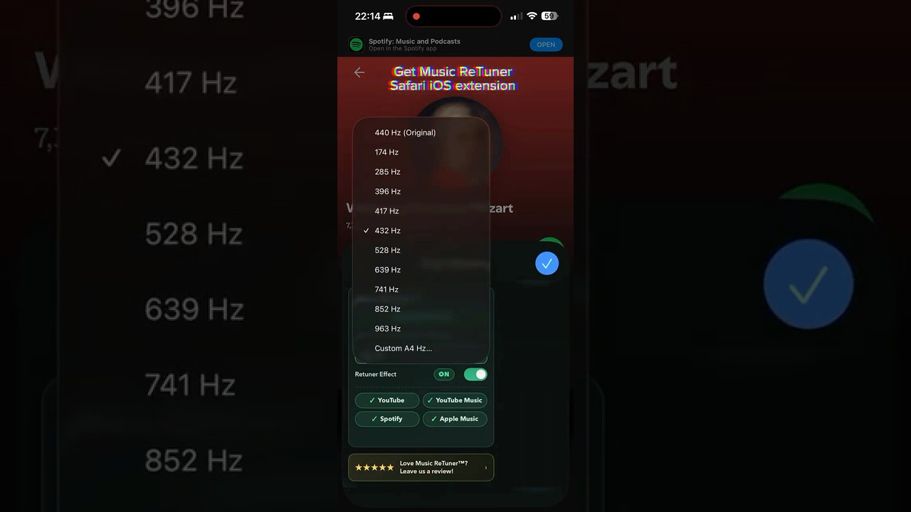 How to listen to any song on Spotify in 432 Hz on an iPhone
