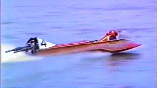 Powerboat racing from 1987 - Footage courtesy of Glen Cushion (uk)