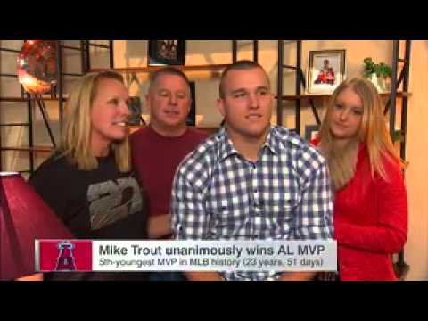 Trout and Family React to 2014 MVP Award