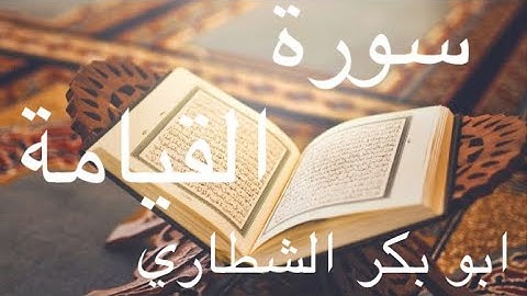 سورة القيامه ابو بكر الشاطري