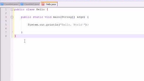java tutorial -1- Hello World